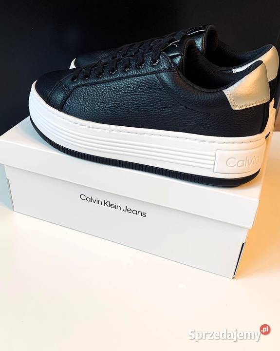Calvin Klein damskie skórzane sneakersy na Warszawa