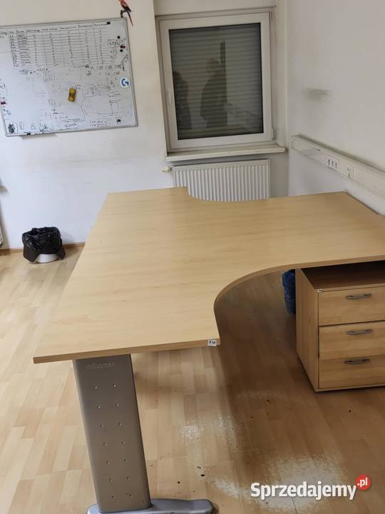 Biurko jasne dębowe półokrąg Gliwice