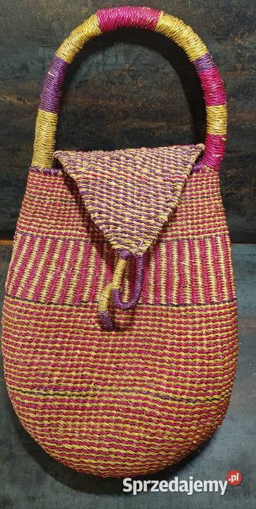 Kosz torba Bolga Ghana ręcznie tkana Kalisz sprzedam
