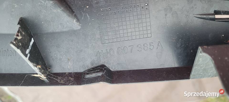 AUDI A8 WZMOCNIENIE BELKA SLIZG ZDERZAKA TYL Ruda Śląska