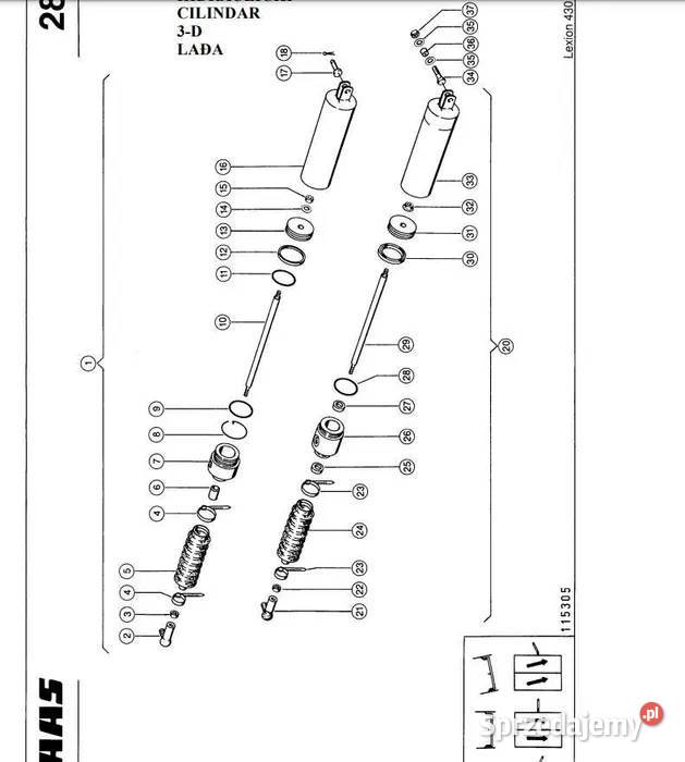 Katalog części CLAAS Lexion 405 410 415 420 430