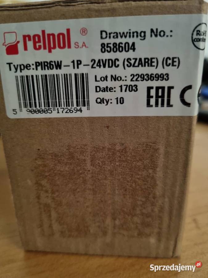 Przekaźnik Interfejsowy Relpol PIR6W1P Jastrzębie-Zdrój sprzedam