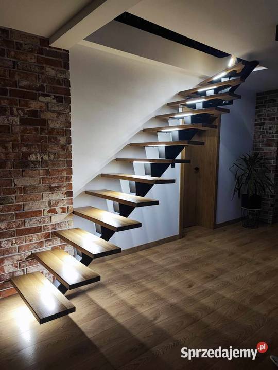 Schody drewniane dąb jesion belko stalowe Kraków sprzedam