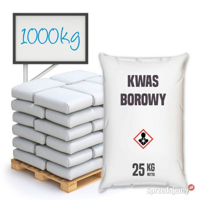 Kwas borowy techniczny kwas borny 1000 wysyłka Brzeg Dolny