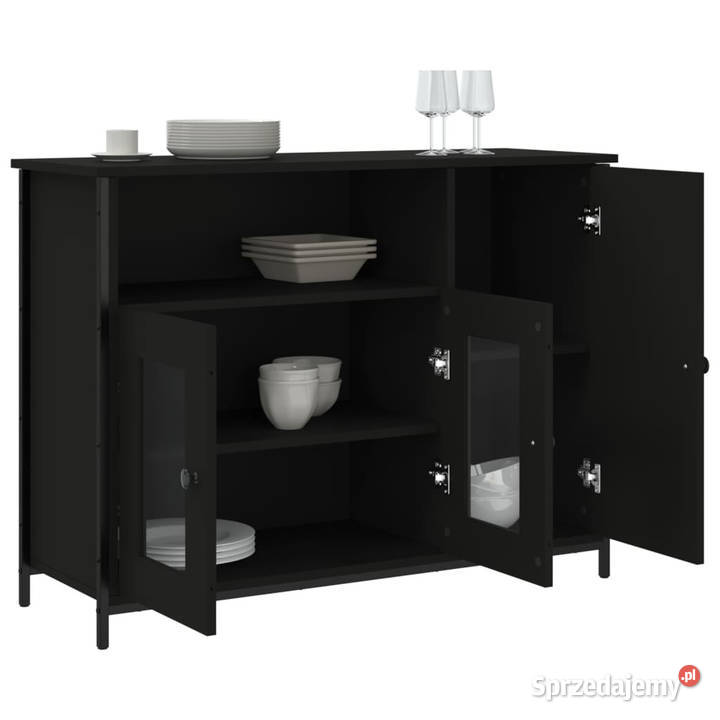 Szafka czarna 100x35x75 materiał drewnopochodny Warszawa sprzedam