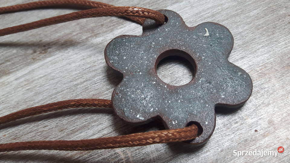 Naszyjnik ceramiczny ręcznie wykonany Otwock