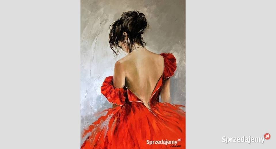 Kowalik Akt obraz olejny 60x80 dziewczyna Warszawa