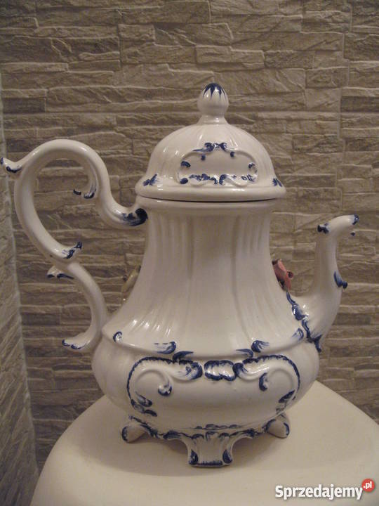 Duży porcelanowy czajnik imbryk wielokolorowy Warszawa