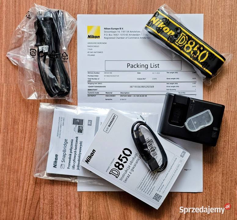 Aparat NIKON D850 zestaw śląskie Katowice
