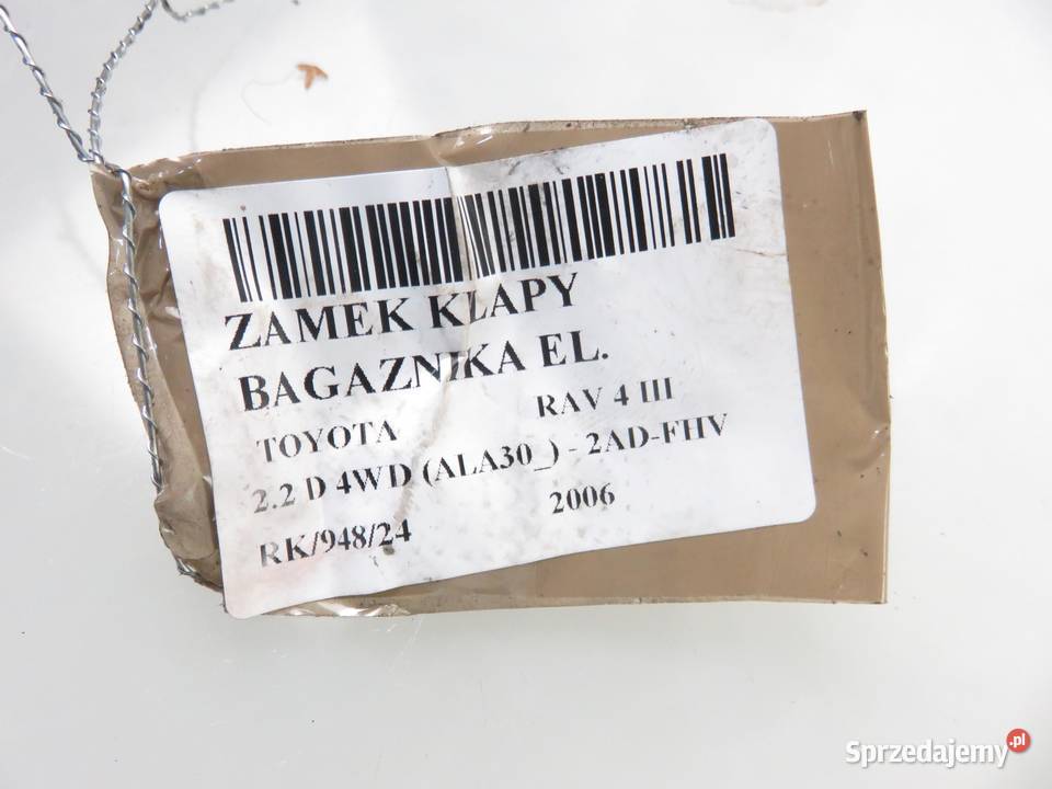 ZAMEK KLAPY TOYOTA RAV 4 III