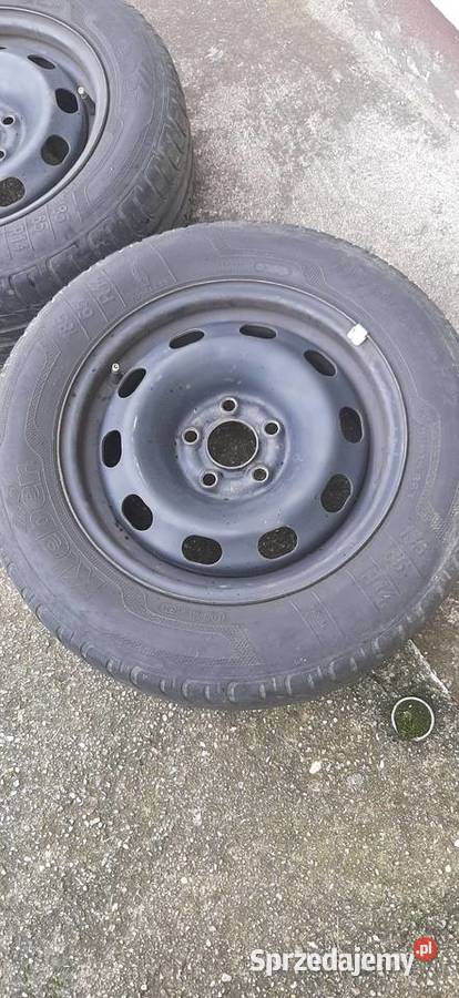 Koła stalowe 14 Golf IV 5x100 ET38 opony letnie Opony, koła, felgi dolnośląskie