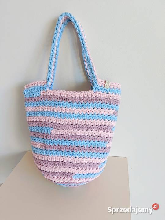 Kolorowa torebka ze sznurka handmade Dla kobiet podkarpackie Przeworsk