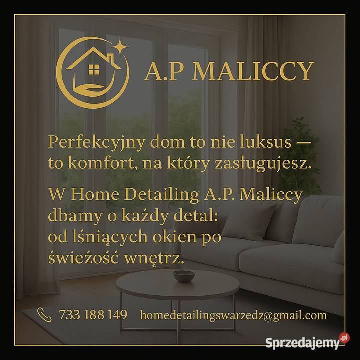 Usługi sprzątające i pranie tapicerki meblowej i