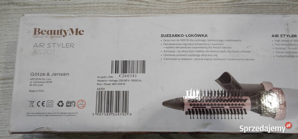 Lokówko suszarka BeautyMe AS701 podkarpackie Leżajsk