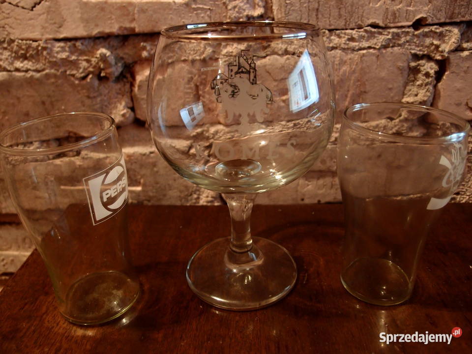 Oryginalny zestaw szklaneczki Pepsi i Coca Cola łódzkie Łódź