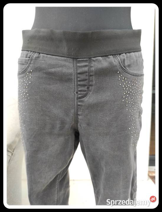 Spodnie tregginsy na gumce 40 L 42 XL jeansy Płock
