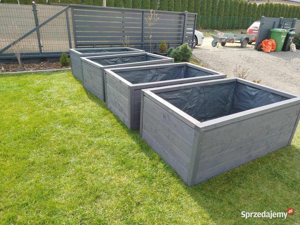 Skrzynia Warzywniak Doniczka Grządką Drewniana Donice Gliwice