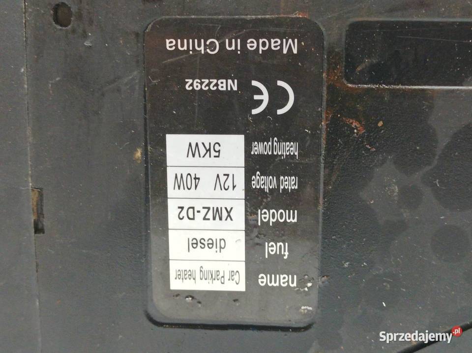 OGRZEWANIE POSTOJOWE CAR PARKING HEATER XM2D2
