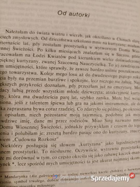 Wyznania chińskiej kurtyzany Sing książki