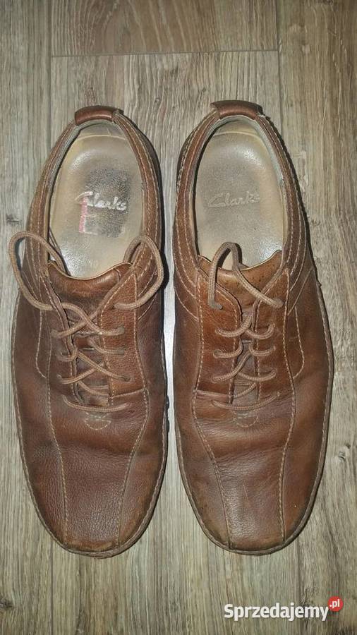 Buty CLARKS 4445 29 Skórzane półbuty brązowe podlaskie Białystok