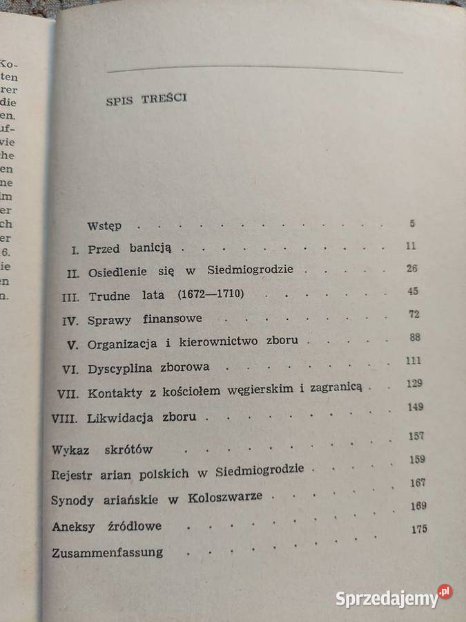 Janusz Tazbir Bracia Polscy w Siedmiogrodzie Kraków sprzedam