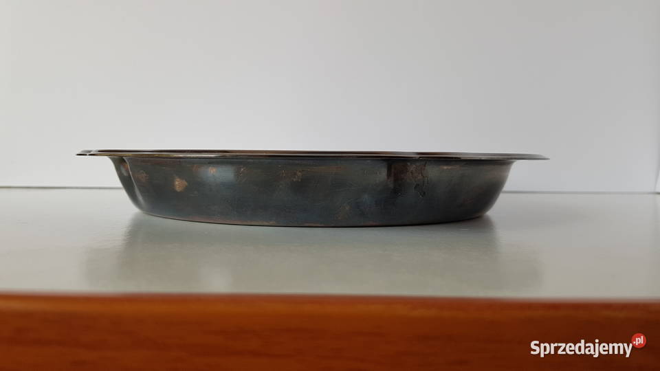 Platerowana stara misa patera Dąbrowa Górnicza