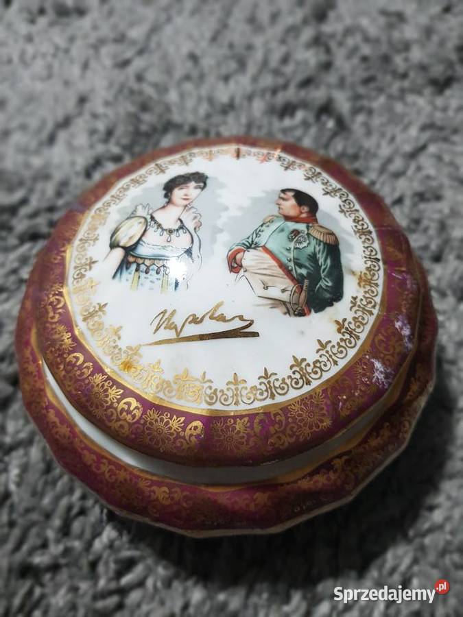 Puzderko szkatułka porcelana francuska De Lux Wyposażenie wnętrz Wola Podłężna