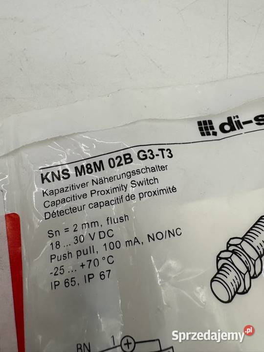 DiSoric KNS M8M 02B G3T3 Czujnik pojemnościowy