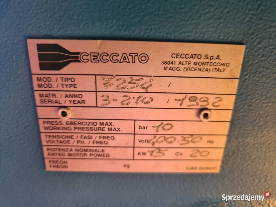 Kompresor śrubowy AIRPRESS CECCATO 15 kw Kompresory Zduny