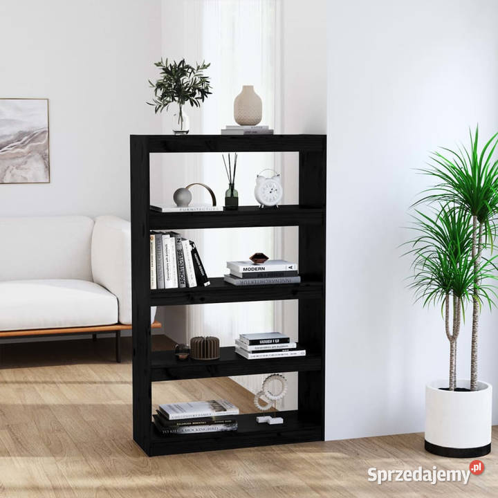 Regał na książkiprzegroda czarny 80x30x1355 Warszawa sprzedam