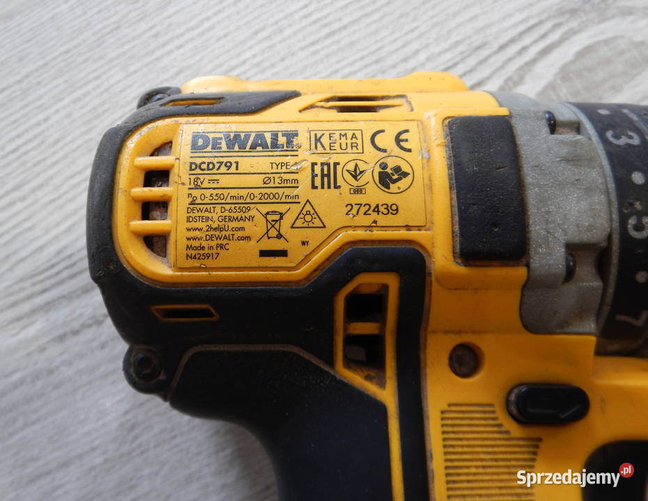 Wkrętarka DeWalt DCD791 akumulator 50Aha Leżajsk