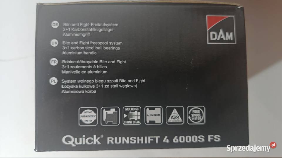 Kołowrotek DAM Runshift 4 6000S FS Katowice sprzedam