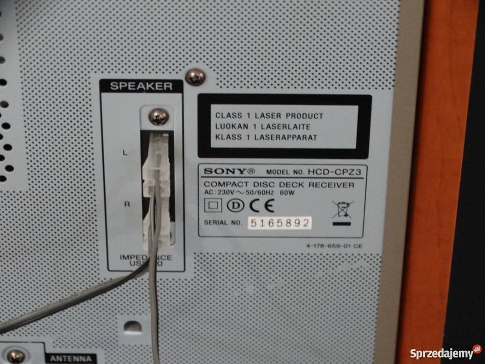 Wieża Sony HCDCPZ3 kol pilot sprawna WYSYŁKA Jasło sprzedam