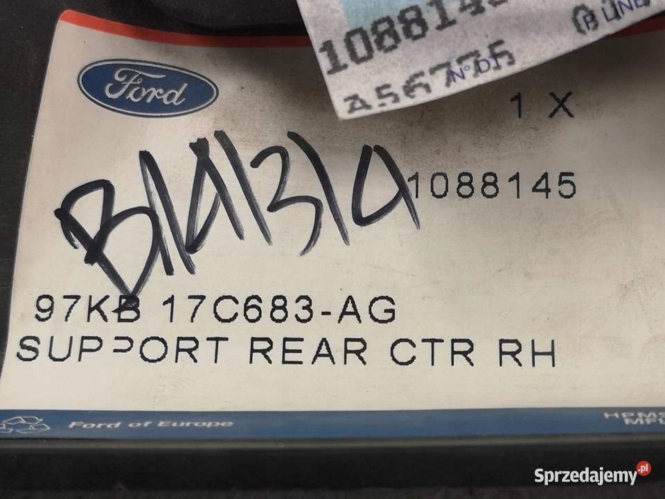 ŚLIZG ZDERZAKA PRAWY TYŁ FORD KA 2008 NOWY osobowe Części montażowe lubelskie