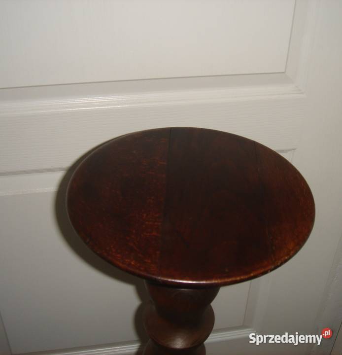 Stary drewniany słupek kwietnik w stylu gdańskim Łódź