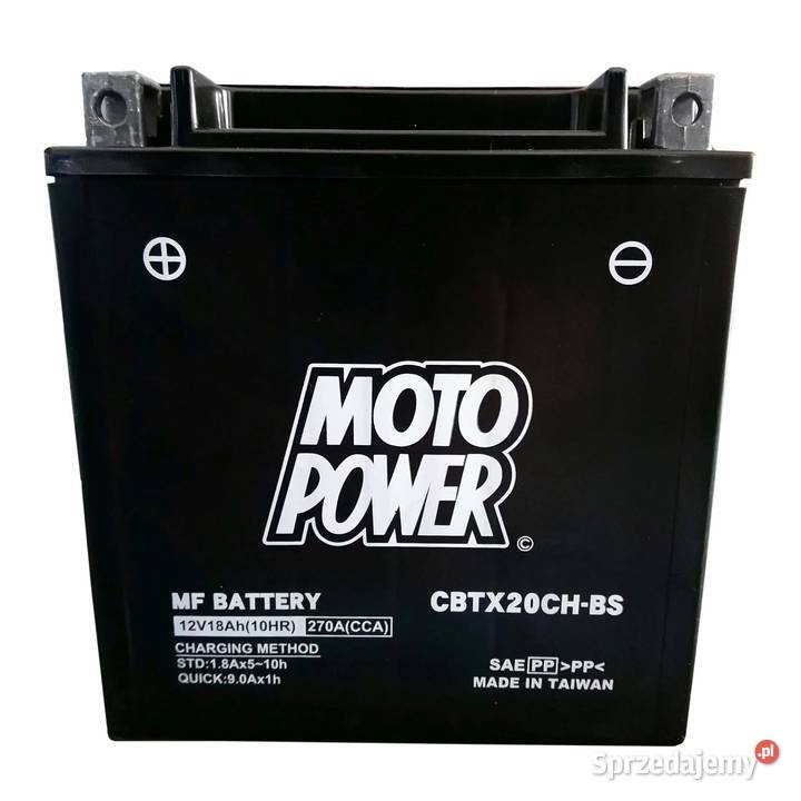 Akumulator motocyklowy Motopower CBTX20CHBS 12V Łódź