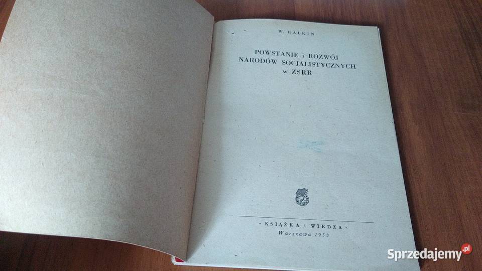 Powstanie i rozwój narodów socjalistycznych w Książki naukowe i popularnonaukowe Gdańsk
