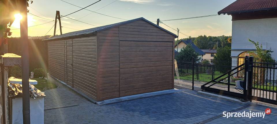 Garaż Blaszany Schowek Garaże Blaszane Hale