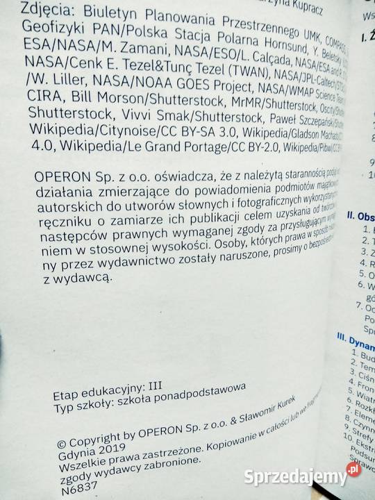 Geografia 1 operon rozszerzenie Warszawa