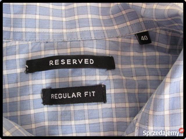 RESERVED koszula REGULAR FIT w kratkę rozmiar 40 Płock