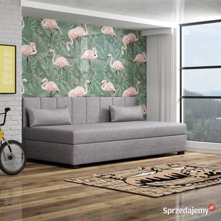 Tapczan młodzieżowy jednoosobowy z materacem Łóżko Ron Darmowa Dostawa