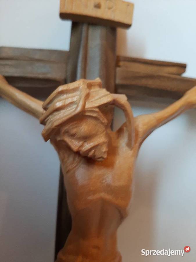 Rzeźba z drewna Ukrzyżowanie krzyż drewniany sprzedam