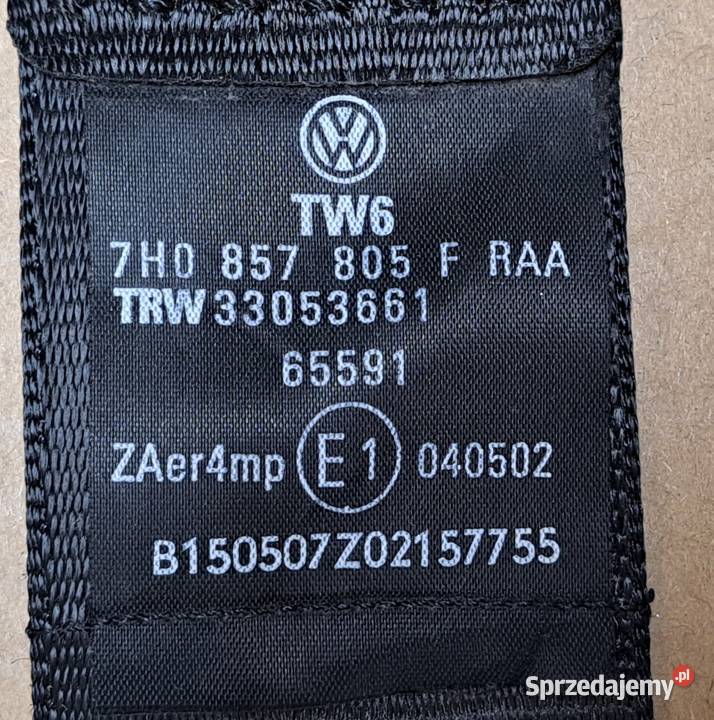 PAS BEZPIECZEŃSTWA LEWY PRZÓD VW TRANSPORTER T5 Mielęcin