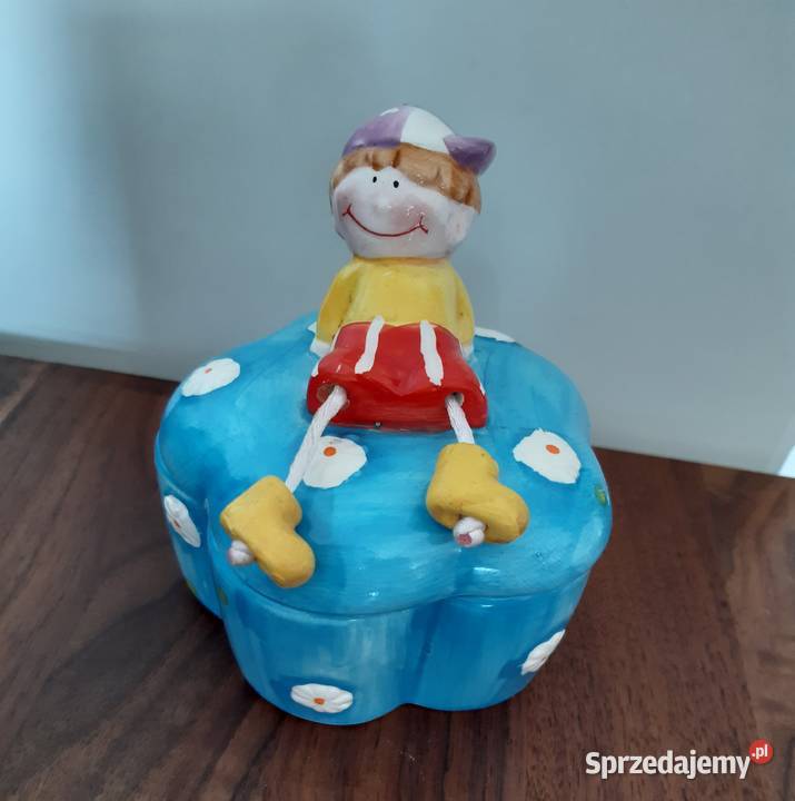 Cukiernica Szkatułka ceramiczna w kwiatki z sprzedam