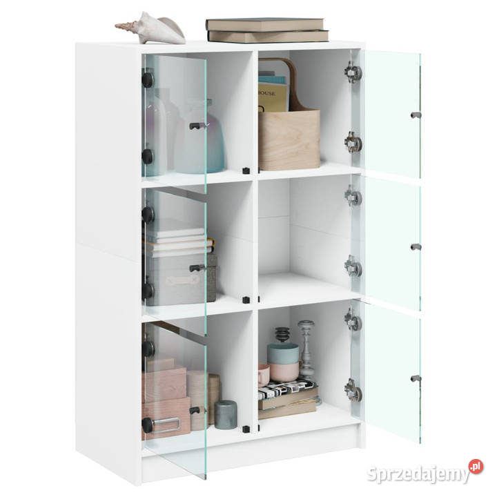 Szafka z drzwiczkami biała 68x37x109 WM3295850 mazowieckie