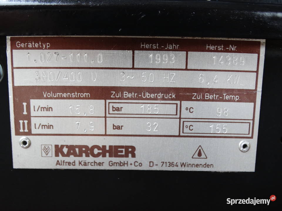 Myjka Ciśnieniowa Karcher HDS 995 gorąca woda Radom sprzedam