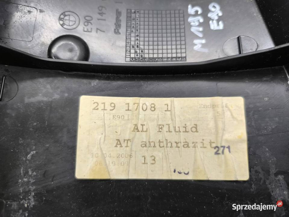 BOCZEK KANAPY LEWY TYŁ BMW E90 7149669