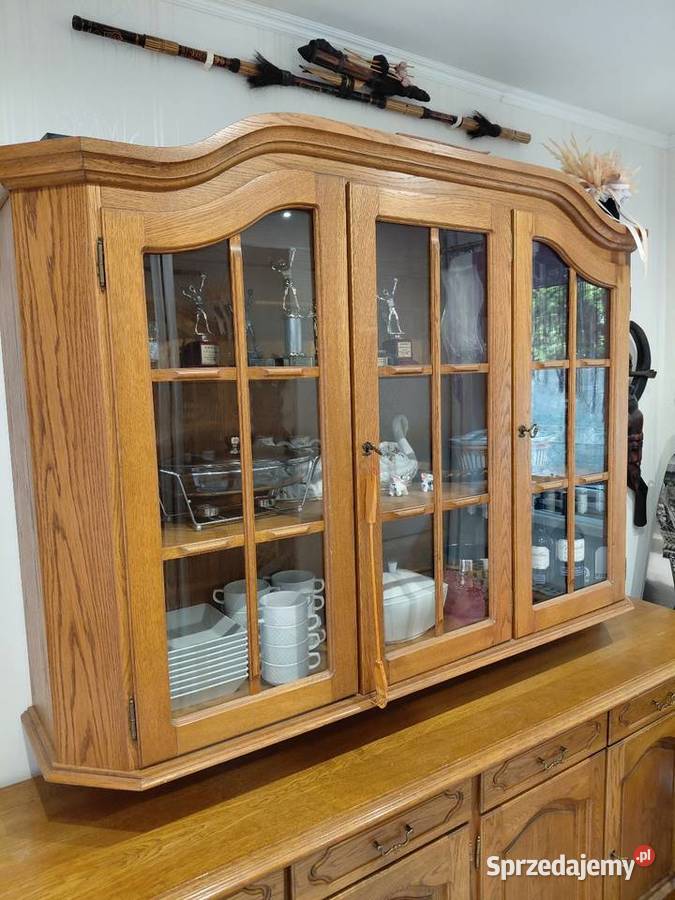 Duży kredens dębowy łódzkie Kaletnik