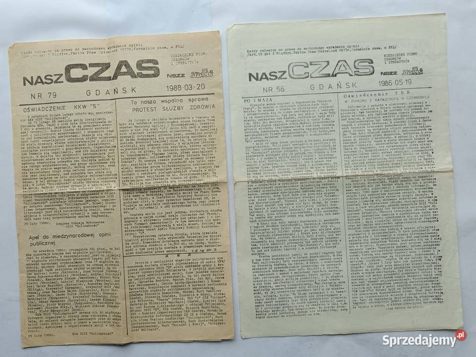 Pismo MKZ NSZZ Solidarność Gdańsk z 1981r z Rok wydania 1981 Gdynia