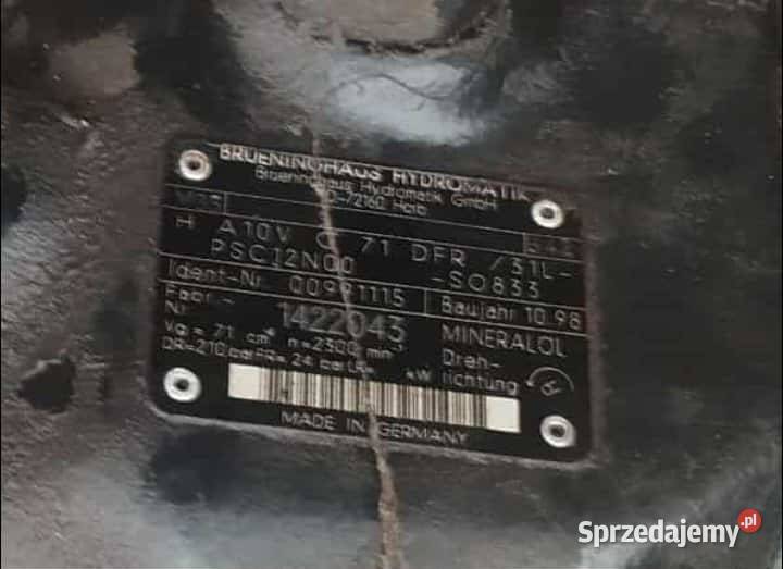 Pompa hydrauliczna Hydromatik A10VO71 DFLR Legnica